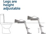 Potty Training Ladder - Soft Cushioned Seat, Adjustable Height, Collapsible, Non-Slip with Splash Guard - Ready Step Go! - Jool Baby - Image 2